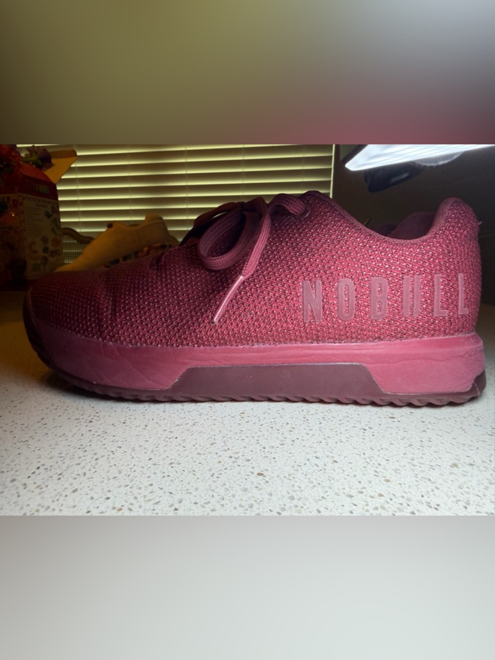 NOBULL Women's Trainer in Deep Burgundy Knit